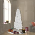 thumbnail image 6 of Vickerman 6.5' White Salem Pencil Pine Artificial Christmas Tree, 300 Clear Dura-lit Incandescent Lights, 6 of 6