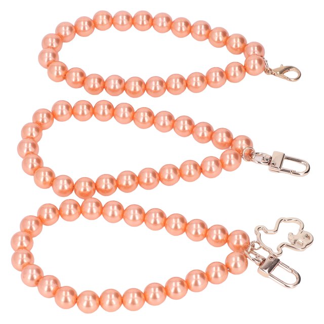 Phone Case Chain, Metal Buckle Head 3 Pcs 12mm Pearl Bracelet Glossy Round Three Styles For Car For Key Chain For Bag ANGGREK IB1216