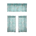 thumbnail image 2 of Gumesh Kitchen Curtains, Short Non-See-Through Privacy Tier Curtains, Light Filtering Semi Sheer Small Window Drapes for Bathroom Cafe, 3Pcs, 2 of 7