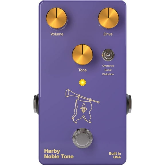 Harby Pedals Nobel Tone OD/Boost/Distortion Guitar Effect Pedal Made in USA NEW