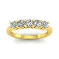 thumbnail image 1 of 1.00ctw Diamond Five Stone Band in 14k Yellow Gold (G-H, I2), 1 of 2