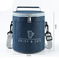 thumbnail image 2 of Mouliraty Insulated Picnic Carry Case Thermal Portable Cold Lunch Bag Bento bag, 2 of 4