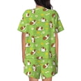thumbnail image 3 of Picia Guinea Pigs Pajamas Sets for Women Soft Short-Sleeved Pjs with Lounge Shorts Two Piece Sleepwear-Large, 3 of 9
