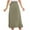 Army Green, variant on Women's Boho Floral Print Wrap Ruffle Trim Flowy Maxi Skirts High Waist Boho Skirt Pleated A Line Long Skirt Slit