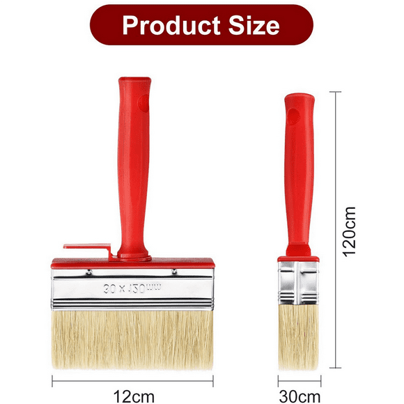 8 Pcs Shed Fence Paint Brushes Decking & Timber Block Stain Brush 4.7Inch/120mm for All Types of Painting Job