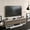 White & Walnut, variant on Celestia Modern Engineered Wood TV Stand, 50" TVs, White & Walnut, Veneer