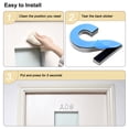 thumbnail image 4 of Unique Bargains 2.76 Inch ABS Self Adhesive House Letter B Plating Silver Tone 2 Pack, 4 of 5