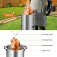 thumbnail image 4 of Freidora para Pavo de 30 Qt, Olla de Aluminio para Mariscos y Vapor, Freidora Exterior Profunda con Regulador 0-5 PSI y Termómetro, Soporte para Estufa de Propano, 4 of 7