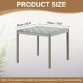 thumbnail image 2 of Mantel de Picnic, 78"x35" Manteles Rectangulares de Vinilo Ajustados Impermeables con Respaldo de Franela para Comedor Camping Exterior, Gris/Blanco, 2 of 6