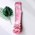 thumbnail image 5 of Zanarzt Flare Leggings for Girls Toddler Girls Ruffles Leggings Cotton Pants Kids Stretchy High Waist Legging Pink,1-2 Years, 5 of 9