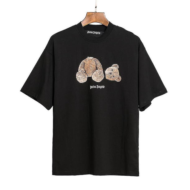 Palm Angels 22ss Logotipo de la letra Pa Chic Suelto Casual Cuello redondo