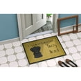 thumbnail image 4 of Caroline's Treasures BB1483JMAT Black Labrador Spoiled Dog Lives Here Door Mat, Indoor Rug or Outdoor Welcome Mat 24x36, 4 of 4