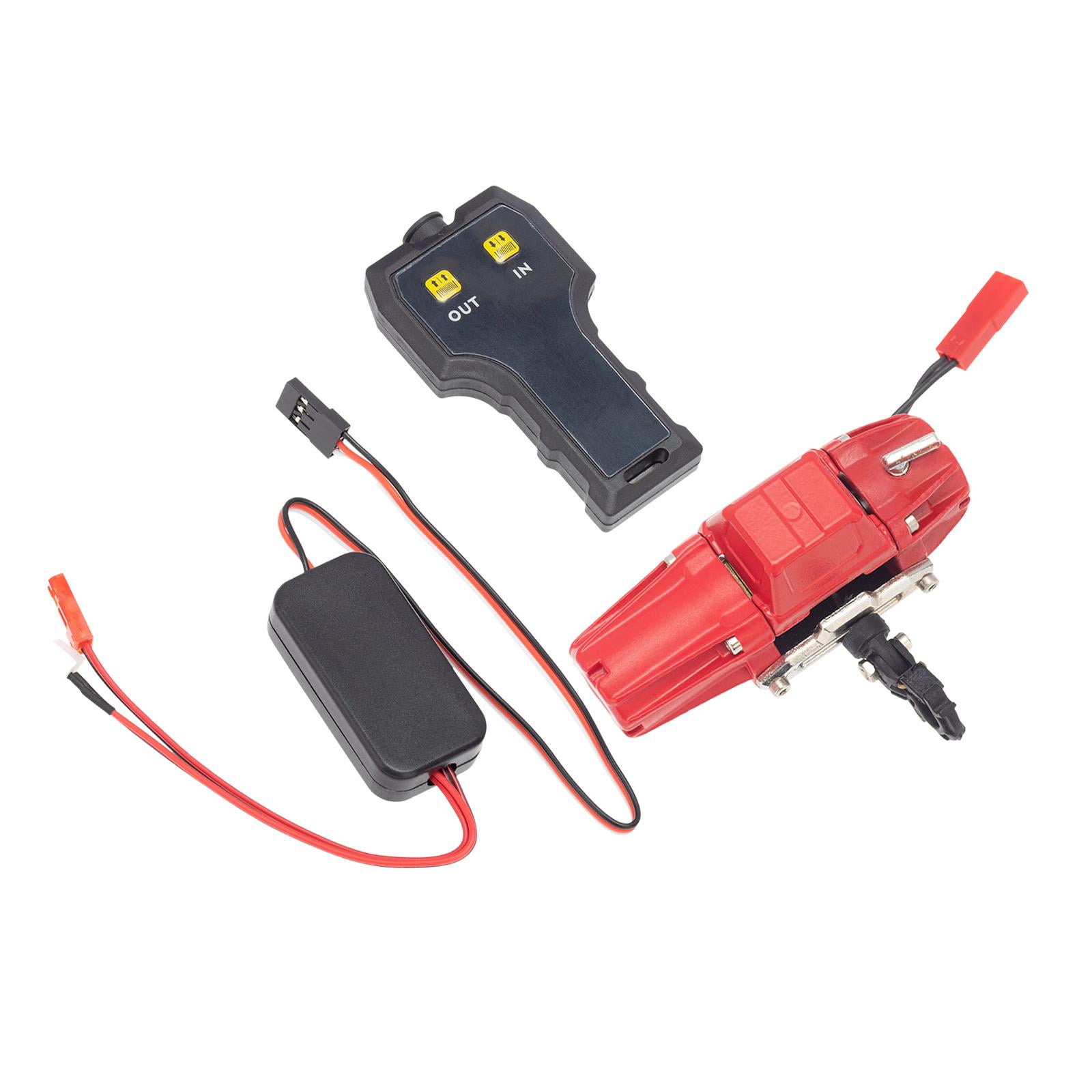 RC Winch RC Electric Winch Control System RC Crawler Red With