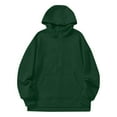 thumbnail image 5 of Chandail à Capuche Décontracté à Manches Longues Fendu pour Femmes, Coupe Ample Texturée Douce, Design Confortable pour l'Automne et l'Hiver, 5 of 5