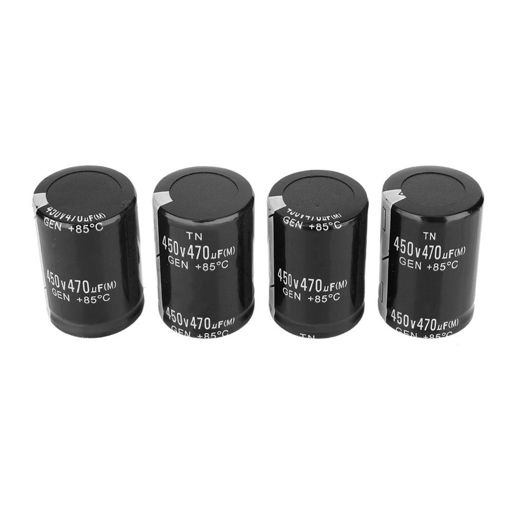 4 Pcs 450V 470渭F Aluminium Electrolytic Capacitor for Inverter Welding