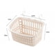 thumbnail image 3 of Cesta de almacenamiento junto a la piscina para piscinas elevadas | Contenedor organizador de polipropileno, beige blanco, 22,7x18x15cm, portabebidas de gran capacidad, diseño estable con pinza, 3 of 8