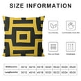 thumbnail image 5 of Qinduosi  Geometric Throw Pillow Covers  Boho Ethnic Pillow Cases Black and Yellow Decorative Cushion Covers for Sofa Couch White, 5 of 5