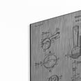 thumbnail image 2 of Luxe Metal Art 'Ice Cream Scoop Blueprint Patent White' Metal Wall Art, 24"x16", 2 of 8