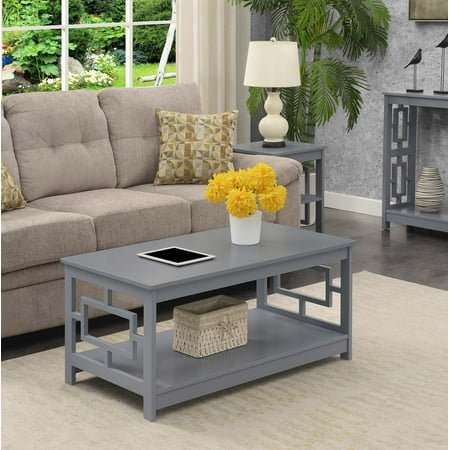 Convenience Concepts Town Square Coffee Table with Shelf, Multiple Finishes