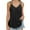 Black, variant on lmcalzta Tank Tops for Women Loose Fitting Trendy Stretchy V Neck Casual Spaghetti Strap Tops Summer Solid Basic T Shirt