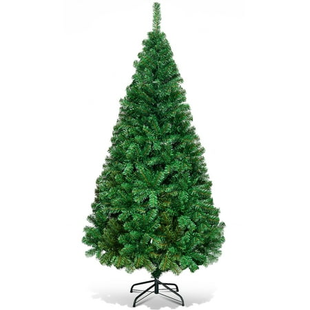Costway 6Ft Artificial PVC Christmas Tree Stand Indoor Outdoor Green