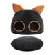 thumbnail image 1 of Cama de gato para gatos interiores Túnel de gato con cojín lavable extraíbles autónomo, cueva de carpa de gatos, nido de gato semi encerrado para , negro, 1 of 8