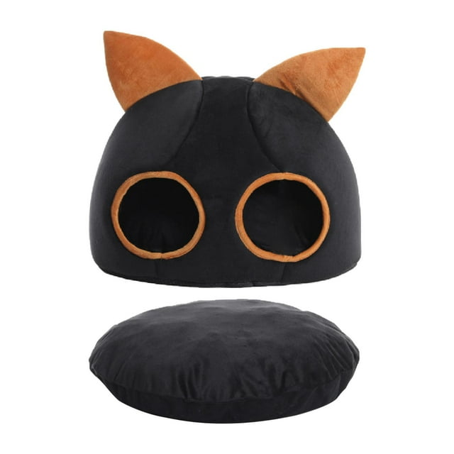 Milaget Lit pour Chat Confortable Fournitures pour Animaux Chenil Semi-Fermé Nid pour Chat pour Chien Chaton Chiot m