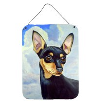 Carolines Treasures 7073DS1216 Min Pin Black and Tan Wall or Door Hanging Prints 12x16 multicolor