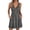 D Light Gray, variant on DOKOTOO Women's Sleeveless V Neck Dress Casual Button A Line Flare Dresses with Pockets Summer Loose Fit Soft Dresses