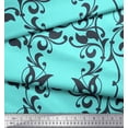 thumbnail image 2 of Soimoi Rayon Tissu Feuilles & Damassé Filigrane Imprime par Yard 42 Pouces de Large, 2 of 3