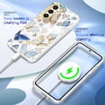thumbnail image 3 of Luxury Case for Samsung Galaxy S23 Plus/S23+ IMD Pattern Slim Thin Full Body Protection Durable Shockproof Soft Case Support Wireless Charging,Butterfly, 3 of 7