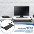 thumbnail image 6 of GOOHOCHY Under Desk Keyboard Tray Carbon Steel Punch-free Computer Keyboard Stand, 6 of 8