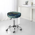 thumbnail image 4 of Picia Surfing Turtle pattern Round Stool Covers Comfy Seat Covers Stretch Removable WashableChair Slipcover Round Bar Chair Cushion Cover-13 inch, 4 of 7
