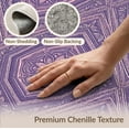 thumbnail image 6 of ODIKA 3'x5' Washable Area Rug Pink Purple Mauve Pastel Repeating Symmetry Detail Formal Throw for Hallway, Laundry Room, Non-Slip, Flatweave, Easy Care, 6 of 7
