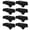 Black-8 Pack - 60 x 102 Inch, variant on Black 8 Pack - 70 x 70 Inch Square Tablecloth Polyester Use for Dining, Weddings, Parties