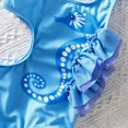 thumbnail image 7 of PatPat One Piece Swimsuits Toddler Girls Swimwear Sleeveless Graphic Bathing Suits, Sky Blue, 3 Years, 7 of 7