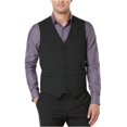 thumbnail image 1 of Perry Ellis Mens Tonal Mini-Check Chaleco de cinco botones, negro, XX-Large Perry Ellis cinco botones, 1 of 2