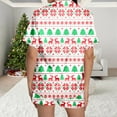 thumbnail image 6 of Women's Pajama Sets – Soft Cotton Lounge Sets, Cozy Sleepwear for Every Season Women's Classic Christmas Print Shorts Pajama Set, 6 of 7