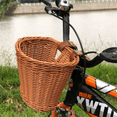 thumbnail image 5 of xiaxaixu Solid Color Rattan Bicycle Baskets, Firm Artificial Woven Bicycle Bag, 5 of 5