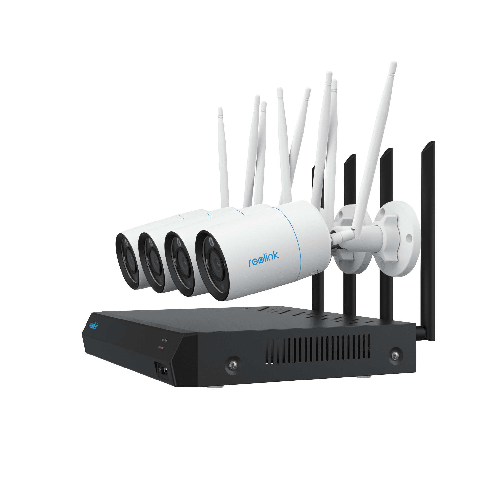 Reolink 12 Channel All-Powerful 4K WIFI Security Camera System,4 pcs WIFI 8MP Camera, 12CH NVR, Two-way Audio
