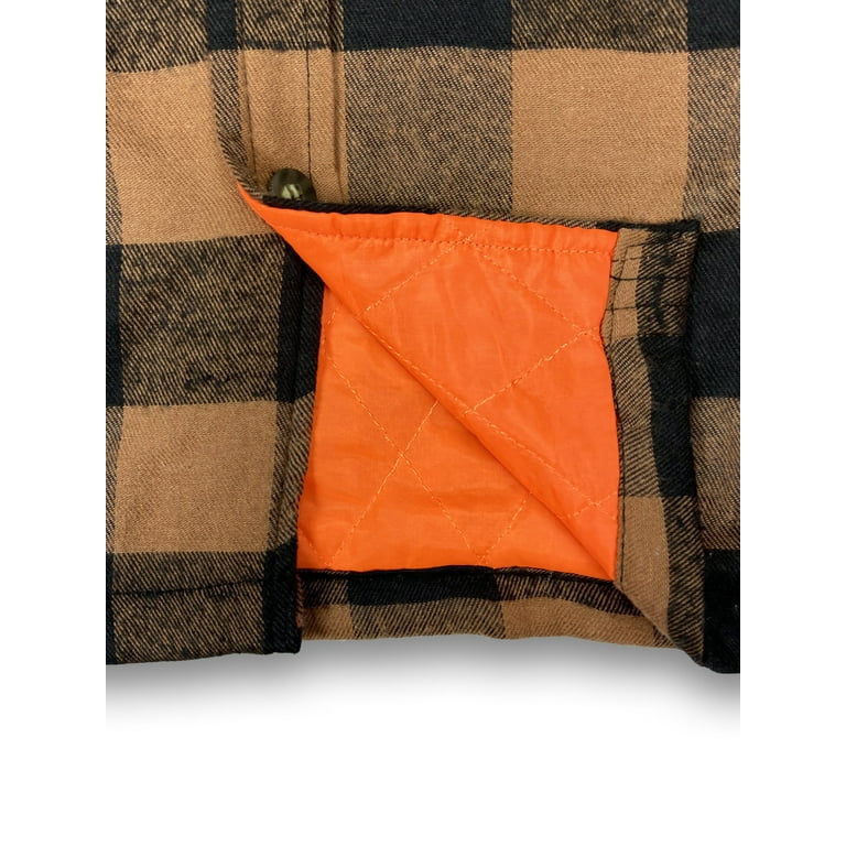 Buffalo Outdoors® Men's Orange Lined Flannel Shirt Jacket