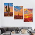 thumbnail image 4 of Ullo0ord Hello Saguaros in Sonoran Desert Over Sunset The Picture North American Nature Print On Canvas For Living Room Decor, 4 of 4