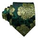 thumbnail image 5 of Set de corbatas Barry.Wang con estampado floral de seda, 150 cm, con gemelos, 5 of 7