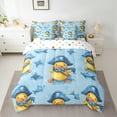 thumbnail image 2 of jejeloiu Funny Duck 7-Piece Twin Bedding Sets,Navigation Theme Bedding Comforter Set,Blue Fish Stars Sheet Sets For Boys Teens,Ultra Soft Home Decor Reversible, 2 of 8