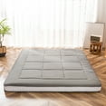 Futon Mattress, Padded Japanese Floor Mattress Quilted Bed Mattress Topper, Extra Thick Folding