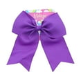 thumbnail image 2 of Motique Accessories Jumbo Hair Bow Clip with Tails for Child Girls-Purple, 2 of 4