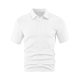 thumbnail image 4 of pstuiky Camisas de vestir de manga corta para hombre, Blusa de manga corta con cuello vuelto y botones transpirables de color liso a la moda para hombre camisas casuales para hombre m, 4 of 5