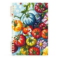 thumbnail image 7 of FORMRS 1-Subject Spiral Notebook 8" x 5" College Ruled 60 Refillable Sheet A5 Hard Cover, Blue Floral Tomatoes, 7 of 7