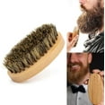 thumbnail image 3 of Cepillo para Barba TUNC Cerdas de Jabalí Cepillo Redondo para Hombres Sencillez, 3 of 5