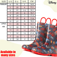 thumbnail image 4 of Disney Cars Lightening McQueen PVC Rainboots For Boys Easy-on Handles - Black Size 12 Little Kid, 4 of 7